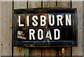 Lisburn Road sign, Belfast