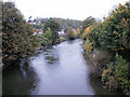 Looking upstream along the River Ogmore, Bridgend