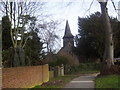 TQ1863 : St Mary's Church, Chessington by peter clayton