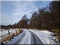 Minor road from Aboyne sewage farm