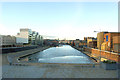 Looking north at City Road Basin, Regents Canal