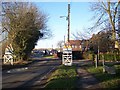 Station Road enters Lyminge