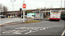 J3475 : "Northside" park and ride bus stop, Belfast by Albert Bridge
