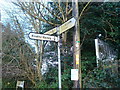 Road sign near West Kingsdown