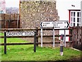 Signs along the Dromore Road at Edenballycoggill