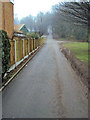 Entrance road to All Saints Church