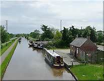 SJ6352 : Canal services wharf near Nantwich, Cheshire by Roger  D Kidd