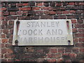 Old sign on the Stanley Warehouse wall