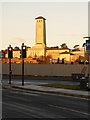 Newport: the Civic Centre from Railway Street