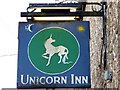 Sign for the Unicorn Inn