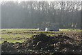 Feeding troughs near Busses Farm