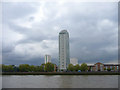 South Bank of The Thames in Rotherhithe, London