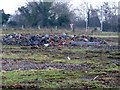 Rubble of demolished Chalet House