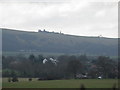 View over fields to Keymer village