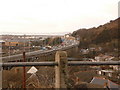 Port Talbot: view over the M4 viaduct