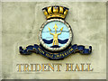 Trident Hall - wall plaque - Greenwich