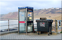 SW3526 : Phonebox by the beach at Sennen Cove by Andy F