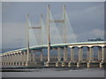 ST5186 : The central cable-stayed portion of the second Severn Crossing by Sarah Charlesworth