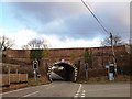 Battered Railway Bridge at Crowhurst Lane End in Tandridge Parish