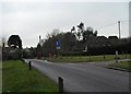 Looking towards the phonebox at Oakhanger