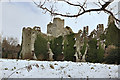 Boverton Manor House in snow