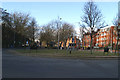 Roundabout at the entrance to Princes Park