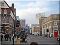 View of towerblocks on Lamb Street from Commercial St