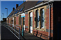 Platform side of the old Aberdovey station building