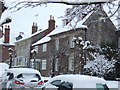 Houses on the northeast side of High Street, Hindon