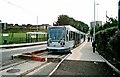 Sheffield Supertram No. 17 at Spring Lane tram stop