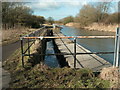 Sankey Canal overspill weir at Sankey Bridges