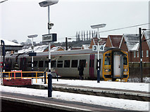 SK9135 : Platform 4, Grantham railway station by Peter Langsdale