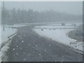 Roundabout on Rassau during snow 2006