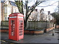 Grade 2 listed telephone box, near Whitley Bay Metro Station