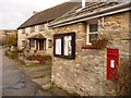 Sutton Poyntz: postbox and noticeboard