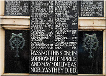 J3774 : War memorial, Strandtown, Belfast (3) by Albert Bridge