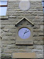 Clock-Plaque on Bay Fronted House