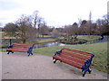 SJ3787 : Sefton Park - view north from the Rathbone statue by John S Turner