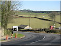 Bend in the A39 at Sherwell