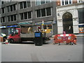 Roadworks in Fenchurch Street