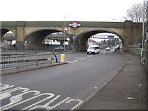 TQ2388 : Brent Cross: Northern Line viaduct over the A406 North Circular Road by Nigel Cox