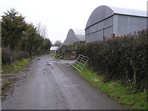 H4277 : Farm buildings, Tully Road by Kenneth  Allen