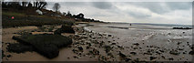 SZ0382 : Studland Beach : Sandy Beach & Rocks by Lewis Clarke