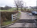 Cattle grid and stile near Rolvenden Station