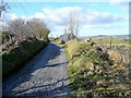 Farm track and public footpath