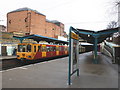 Coast train arrives at North Shields Metro Station