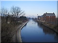 Looking towards Trafford Park from the A56