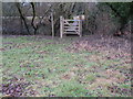 Gate and footbridge over small tributary of the River Arun