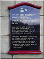 Plaque on "The Woolpack" (Pub) 488 Manchester Road, Haslingden, Rossendale, Lancashire, BB4 6LN