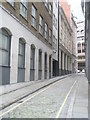 Looking up Idol Lane towards Great Tower Street